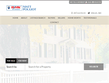 Tablet Screenshot of mattpouliot.com